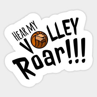 Volleyball Lion Designer Shirt Sticker